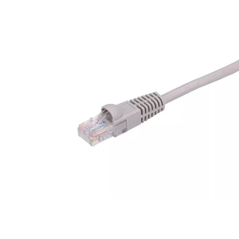 LAN pataisos laidas Extralink Cat5e UTP 1 m, RJ-45 į RJ-45, pilkas