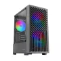 PC korpusas TACENS Mars Gaming MC-VORTEX Mini Tower Mini-ITX/Micro-ATX grūdintas stiklas juodas, 3x120 mm, 27,3 cm GPU, 162 mm aušintuvas