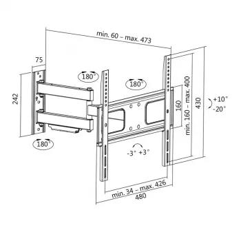 TV laikiklis LogiLink BP0014