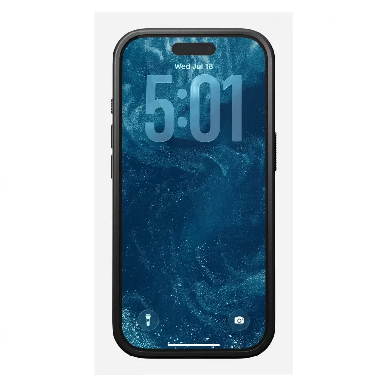 Mobiliojo telefono dėklas Nomad Modern Leather Case, skirtas iPhone 17 Pro, oda + TPU + PC, tinka 16 cm (6,3 colio) ekranui, Bordo spalva