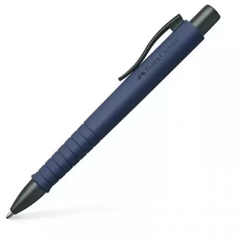 Tušinukas a.w. faber-castell 241189 — ištraukiamas su segtuku, mėlynas rašalas, ypač stambus antgalis, tamsiai mėlynas korpusas, 1 vnt
