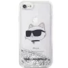 Karl Lagerfeld | Original Dėklas iPhone SE 2022/SE 2020/7/8 Karl Lagerfeld Kietas Dėklas Blizgučiai Choupette Galva (KLHCI8LNCHCS)