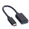VALUE USB 3.1 adapteris C-A M/F 0,15 m juodas 11.99.9030
