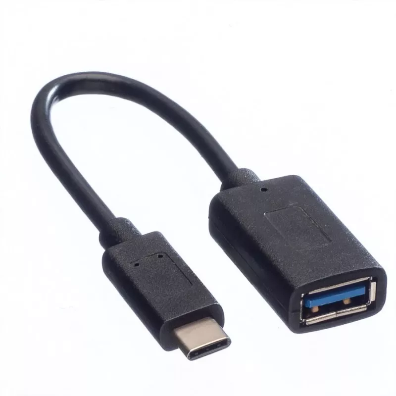 VALUE USB 3.1 adapteris C-A M/F 0,15 m juodas 11.99.9030