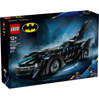 LEGO konstruktorius DC Super Heroes Betmobiliui iš filmo „Betmenas amžiams“ 76304 — 909 dalių, 1 minifigūrėlė, rekomenduojamas amžius 12+