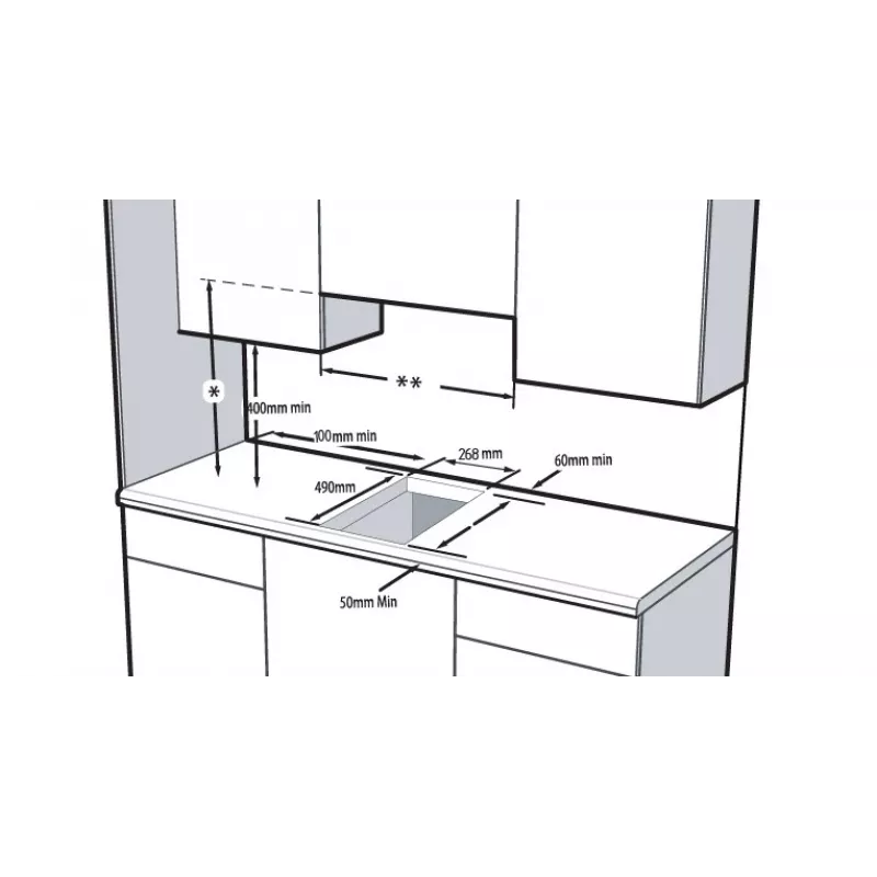 Beko HDCC32200X įmontuojama indukcinė kaitlentė, 2 zonos