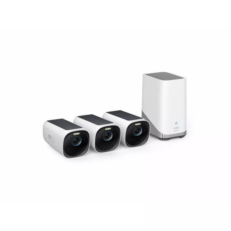 IP stebėjimo kamera Eufy eufyCam S330 (eufyCam 3) 3840×2160, lauko, belaidė, montuojama ant sienos, 135° matymo kampas, 2 krypčių garsas