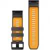 Garmin QuickFit laikrodžio dirželis 26 mm silikoninis grafitas/Spark Orange (010-13393-05)