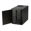 Korpusas SilverStone SST-DS380B Mini-ITX juodas