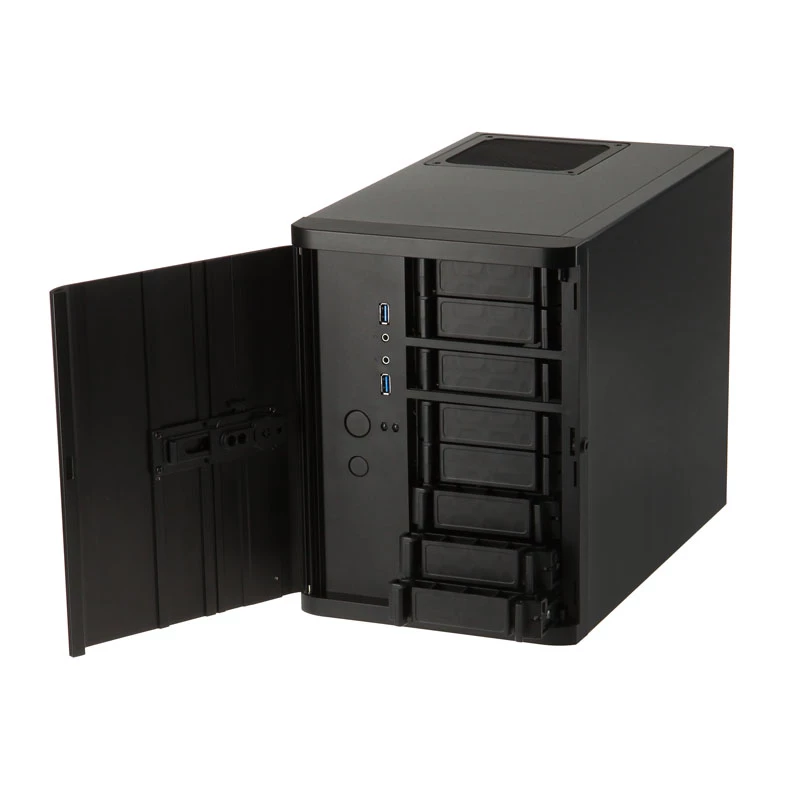 Korpusas SilverStone SST-DS380B Mini-ITX juodas