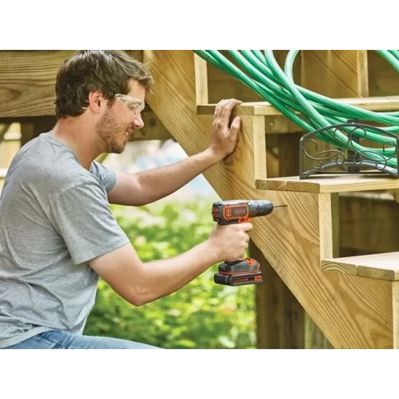 BLACK+DECKER 18V gręžtuvas-suktuvas BDCDC18BAFC-QW