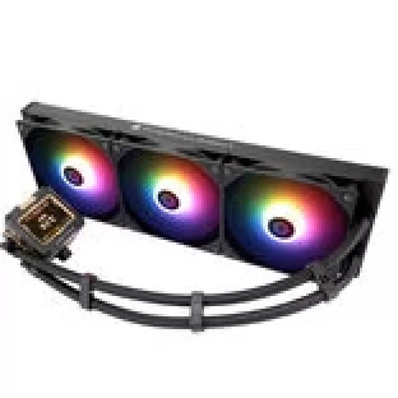 CPU aušintuvas Thermalright Frozen Warframe 420 BLACK ARGB – 140 mm ARGB ventiliatoriai, 420 mm radiatorius