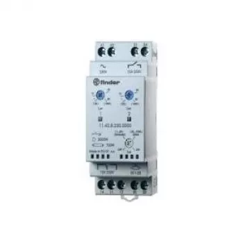 Finder prieblandos jungiklis 35 mm DIN bėgiui, serija 11.42.8.230, 11.42.8.230.0000, 1–80/20–1000 lx, 230 V/50–60 Hz