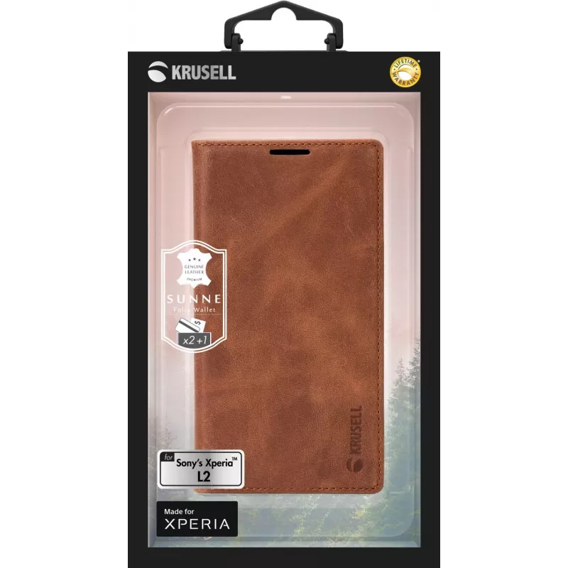 Krusell dėklas-piniginė Sony Xperia L2