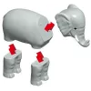 Popular Playthings Magnetiniai Gyvūnų Rinkinys Mix or Match Įvairiaspalvis