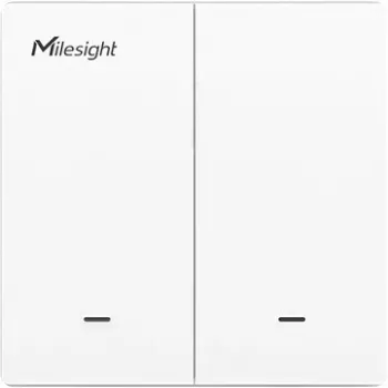 Sieninis jungiklis Milesight WS502-868M-3W-W11-EU LoRaWAN 3 laidai 2 mygtukai apšvietimo valdymui