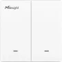 Sieninis jungiklis Milesight WS502-868M-3W-W11-EU LoRaWAN 3 laidai 2 mygtukai apšvietimo valdymui