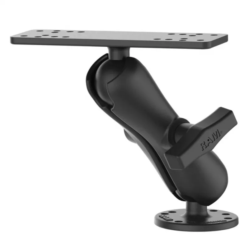 RAM Mounts jūrinis elektronikos laikiklis RAM-111U, aliuminis, juodas