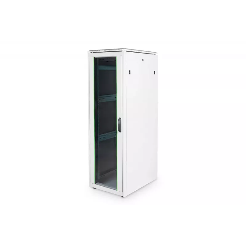 DIGITUS 36HE Unique tinklo spintelė 600x800mm stiklo durys pilka