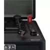 Patefono grotuvas su diržine pavara Lenco TT-115 Juodas – nešiojamas lagamininis patefonas, Bluetooth 5.0, USB įrašymas, 33/45/78 aps./min.