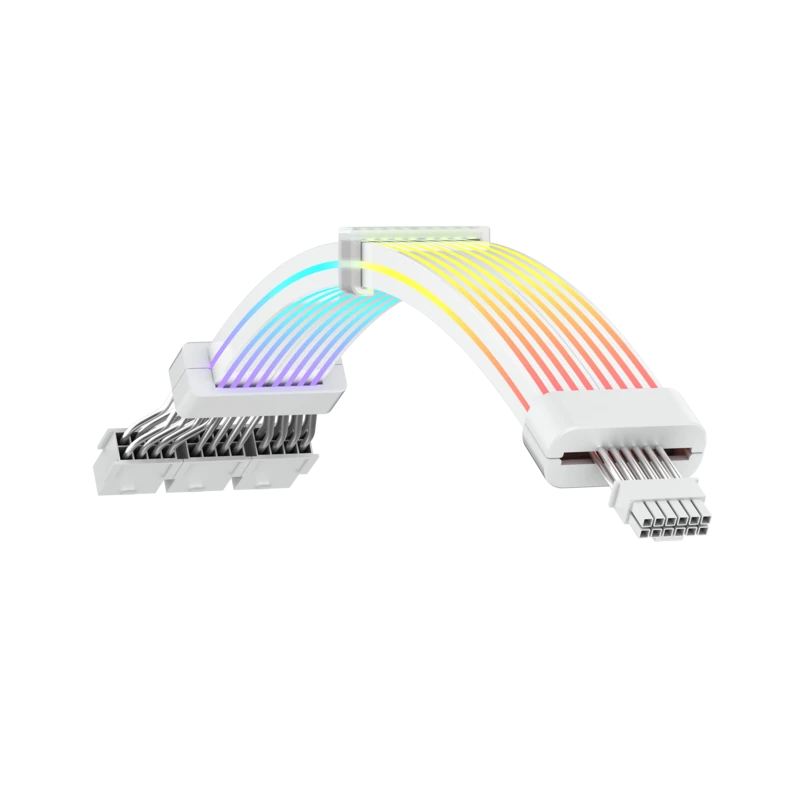 Gamemax 12VHPWR CABLE-BK modulinis kabelis | Baltas