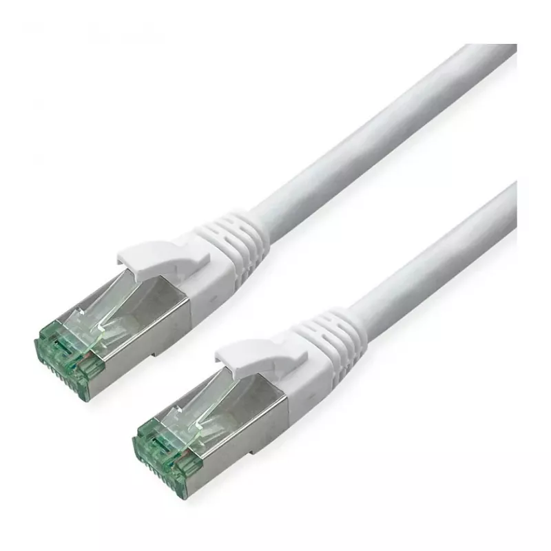ROLINE RM Patch Laidas Cat.6A S/FTP (PiMF), baltas, 0,3 m
