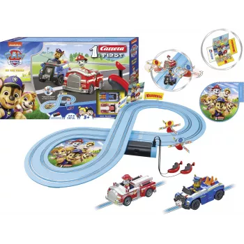 Žaislinė lenktynių trasa CARRERA FIRST Paw Patrol On the Track 20063056 – vaikiškas slot car rinkinys