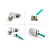 DeLOCK 88113 plokščias RJ-45 keystone modulis mėlynas 10 vnt.