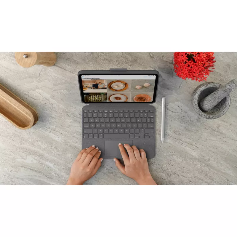 Logitech 920-011440 pilka – dėklas su klaviatūra iPad