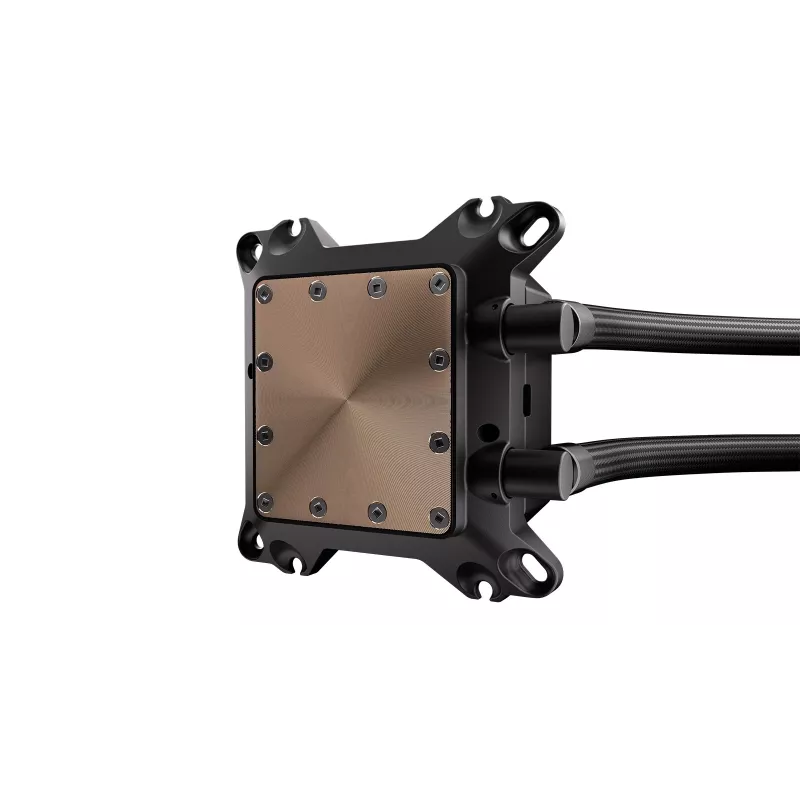 Skysčio aušintuvas ENDORFY Navis F360 ARGB Juodas – 360 mm radiatorius, 3x 120×25 mm ventiliatoriai, 250–1800 RPM, siurblys 1600–2600 RPM, LGA 1700/AM5/AM4