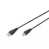 Assmann USB jungiamasis laidas, tipas A - B M/M, 1,0 m, USB 2.0, UL, juodas (AK-300102-010-S)