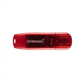 USB atmintukas Intenso 128 GB USB-A 2.0 Raudonas Skaidrus