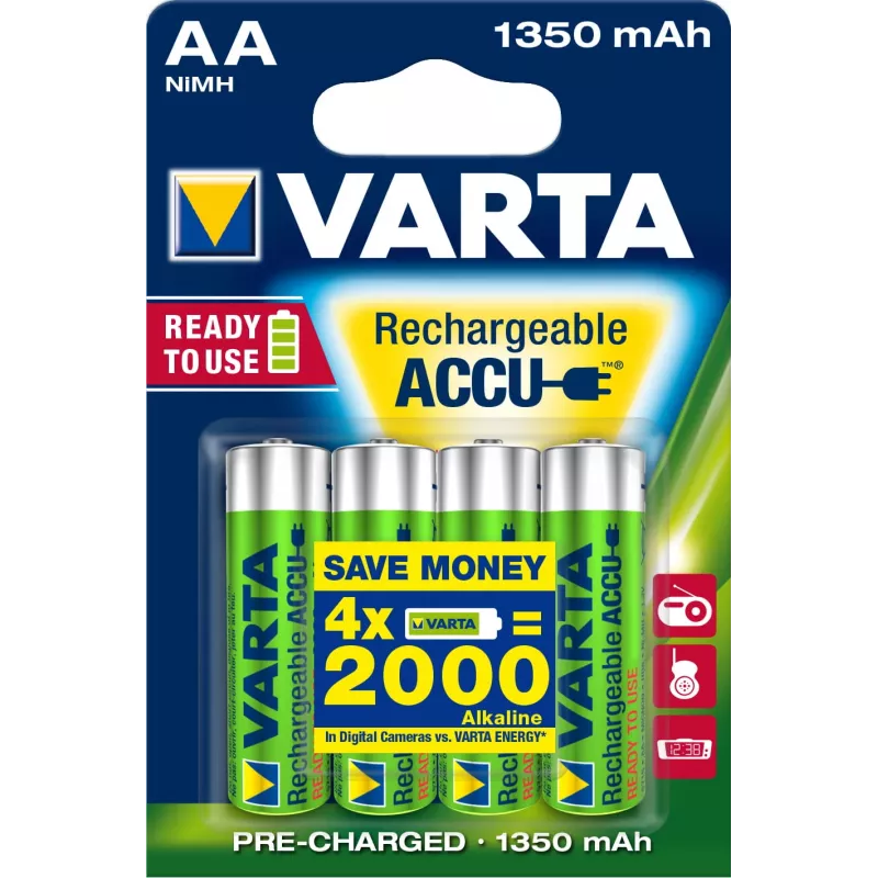 Varta Ready2Use HR06 1350 mAh NiMH įkraunama baterija (56746101404)