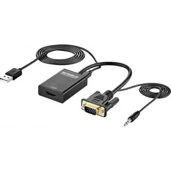 SpeaKa Professional AV keitiklis SP-12111624 [VGA lizdas - HDMI] 1920 x 1080 pikselių (SP-12111624)