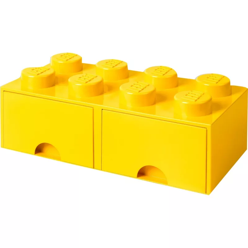 LEGO Drawer Brick 8 — geltona (40061732) stalčius kaladėlėms ir smulkioms detalėms