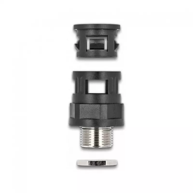 Movinė jungtis DeLOCK 60454 M20 išorinis sriegis žalvaris juoda