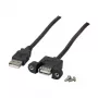 Efb K5291SW.0,5V2 USB kabelis juodas