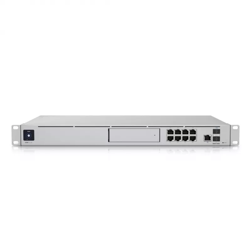 Tinklo šliuzas UBIQUITI Dream Machine Special Edition — stovas 1U, 8x RJ-45 LAN, PoE, 1,7 GHz procesorius, 4 GB DDR4, 16 GB „flash“, 3,3 cm lietimui jautrus ekranas