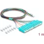 DELOCK 12x SC-UPC Simplex Patch iki 12 atvirų šviesolaidžių galų, 1 m