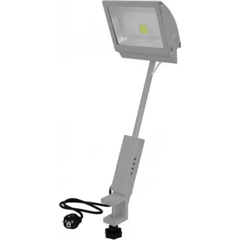 LED prožektorius EUROLITE KKL-50 4100K sidabrinis, kompaktiškas didelio našumo lauko šviestuvas