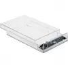 Išorinis HDD/SSD dėklas DeLOCK 42623 skaidrus 2.5/3.5 colio