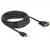 DeLOCK 85656 5 m HDMI Type A – DVI vaizdo kabelio adapteris juodas