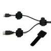 LABEL THE CABLE PRO Sieninis lipnus kabelių laikiklis su užtraukiamu dirželiu, 50 vnt., juodos spalvos