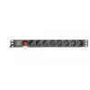 Gembird EG-PDU-014 maitinimo skirstytuvas – 8× CEE 7/3 lizdai, 16 A, 3 m laidas, 1U stelažui, 3680 W, juodas