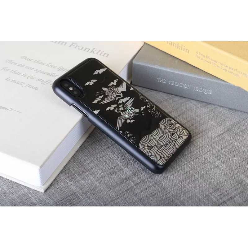 iKins Crane telefono dėklas iPhone XS/X (juodos spalvos), K1697J