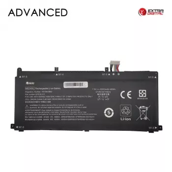 Baterija nešiojamam kompiuteriui Extra Digital NB462155, HP ME04XL, 6000 mAh, 7.6 V, 46 Wh