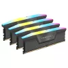 Corsair Vengeance RGB 64 GB DDR5-6000 (4x 16 GB) kvadrokitas, juoda, CMH64GX5M4B6000C36