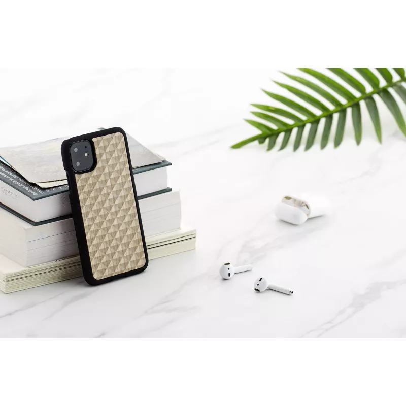 Dėklas iPhone 11 man and wood armor juodas – apsauginis dėklas su natūralia mediena
