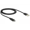 USB laidas DeLOCK 83600 USB 2.0 1 m USB-C USB-A juodas