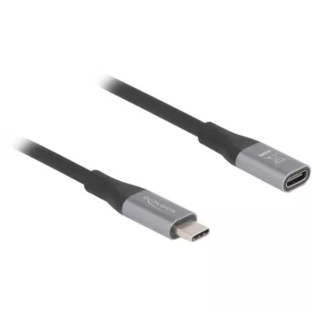 DeLOCK USB4 Gen 2x2 laidas USB-C 2 m juodas/pilkas 81202